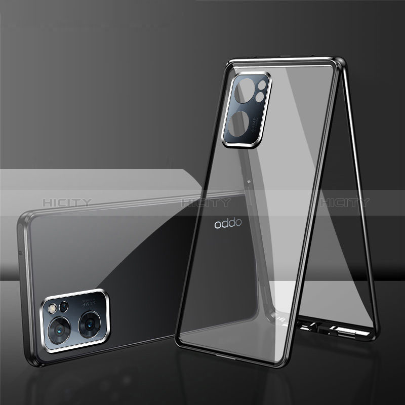 Funda Bumper Lujo Marco de Aluminio Espejo 360 Grados Carcasa para Realme Q5i 5G