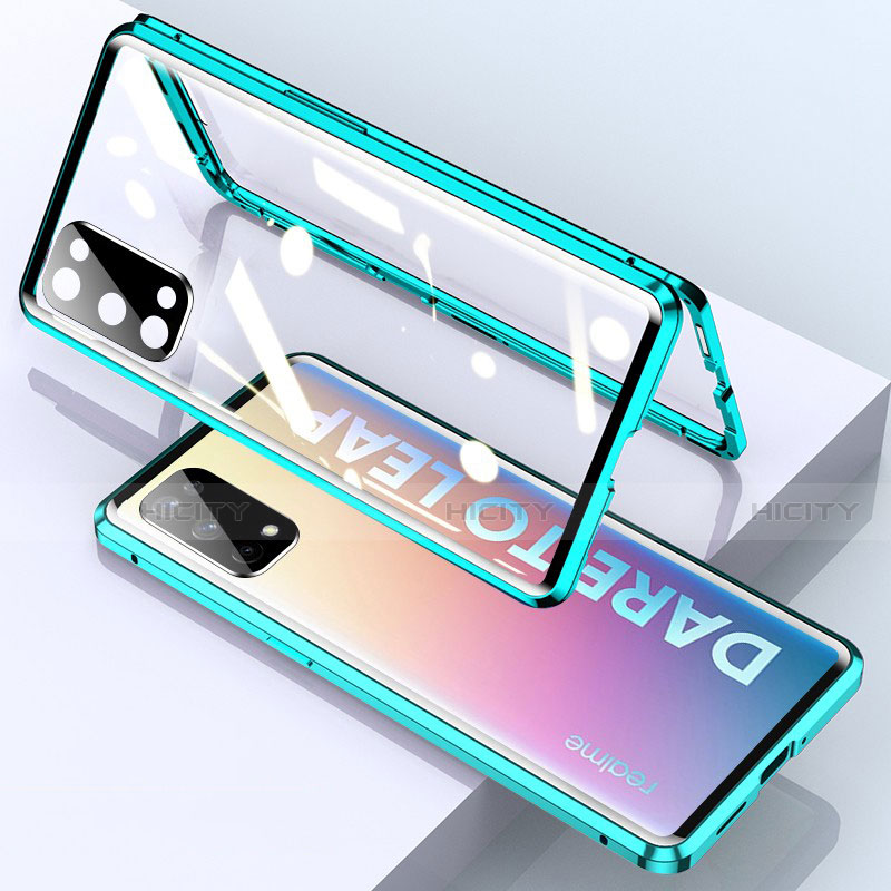 Funda Bumper Lujo Marco de Aluminio Espejo 360 Grados Carcasa para Realme X7 5G