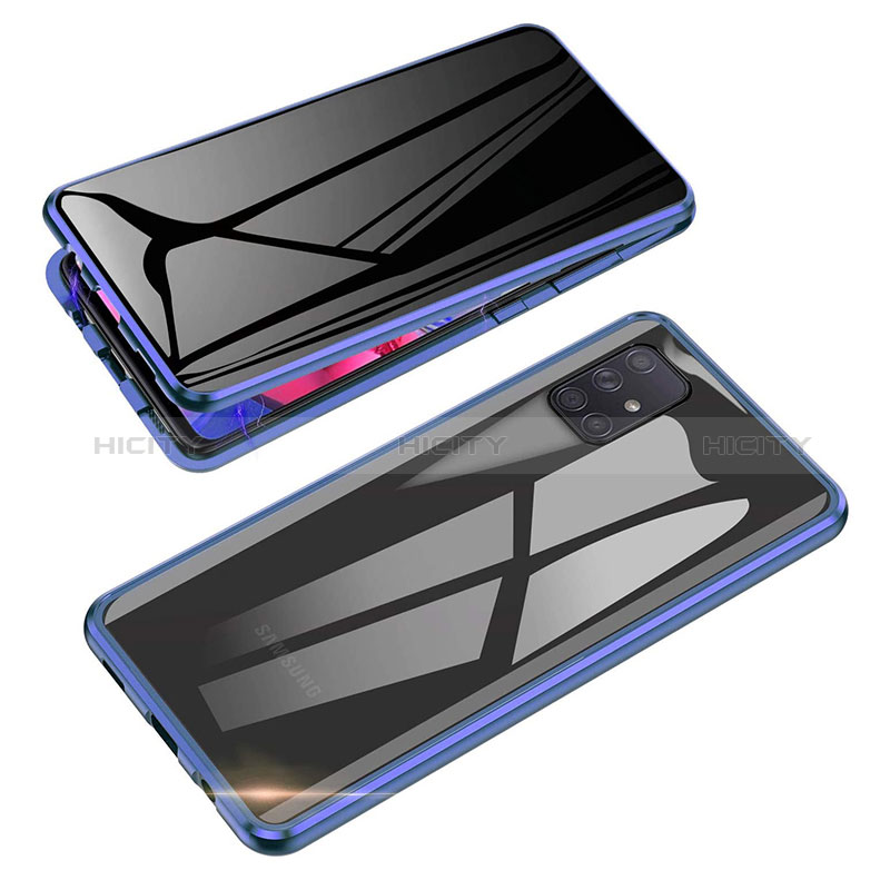 Funda Bumper Lujo Marco de Aluminio Espejo 360 Grados Carcasa para Samsung Galaxy A81