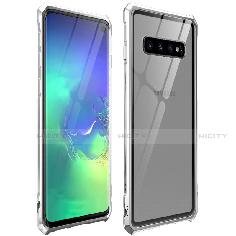 Funda Bumper Lujo Marco de Aluminio Espejo 360 Grados Carcasa para Samsung Galaxy S10