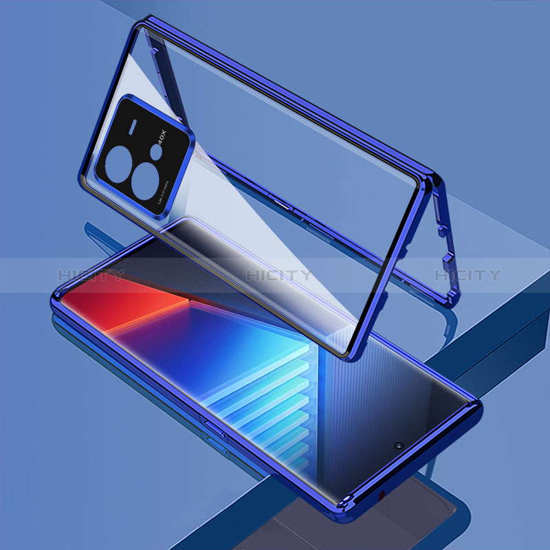 Funda Bumper Lujo Marco de Aluminio Espejo 360 Grados Carcasa para Vivo iQOO 10 Pro 5G