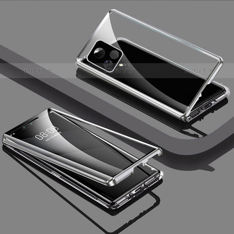 Funda Bumper Lujo Marco de Aluminio Espejo 360 Grados Carcasa para Vivo iQOO U3 5G