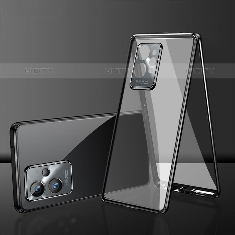 Funda Bumper Lujo Marco de Aluminio Espejo 360 Grados Carcasa para Vivo iQOO Z6 5G