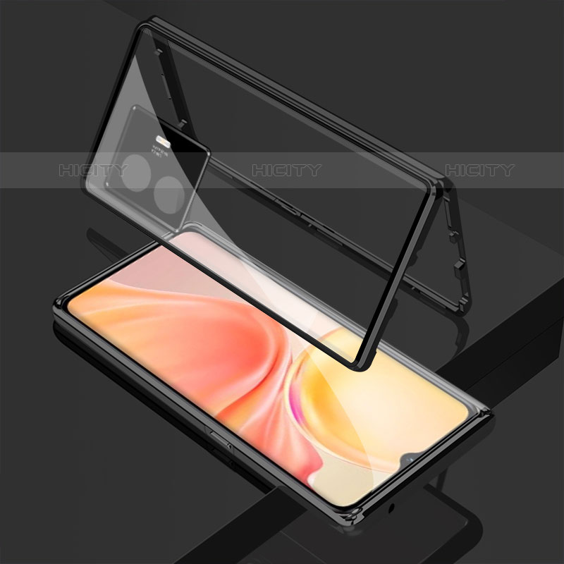 Funda Bumper Lujo Marco de Aluminio Espejo 360 Grados Carcasa para Vivo iQOO Z6 Lite 5G