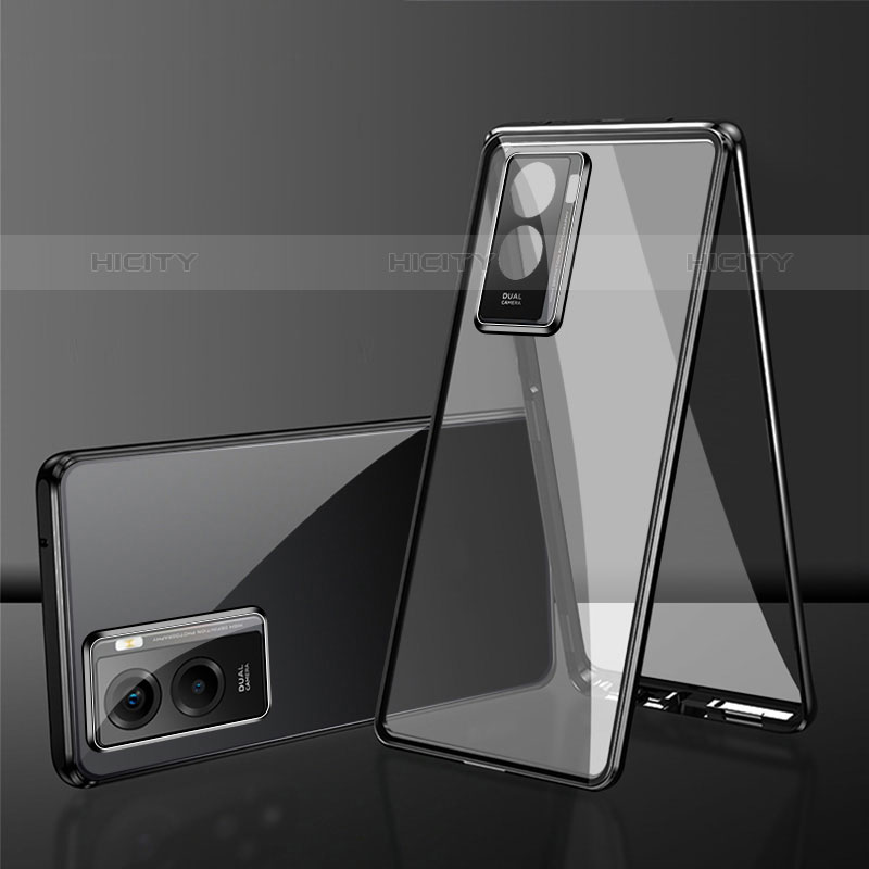 Funda Bumper Lujo Marco de Aluminio Espejo 360 Grados Carcasa para Vivo iQOO Z7i 5G