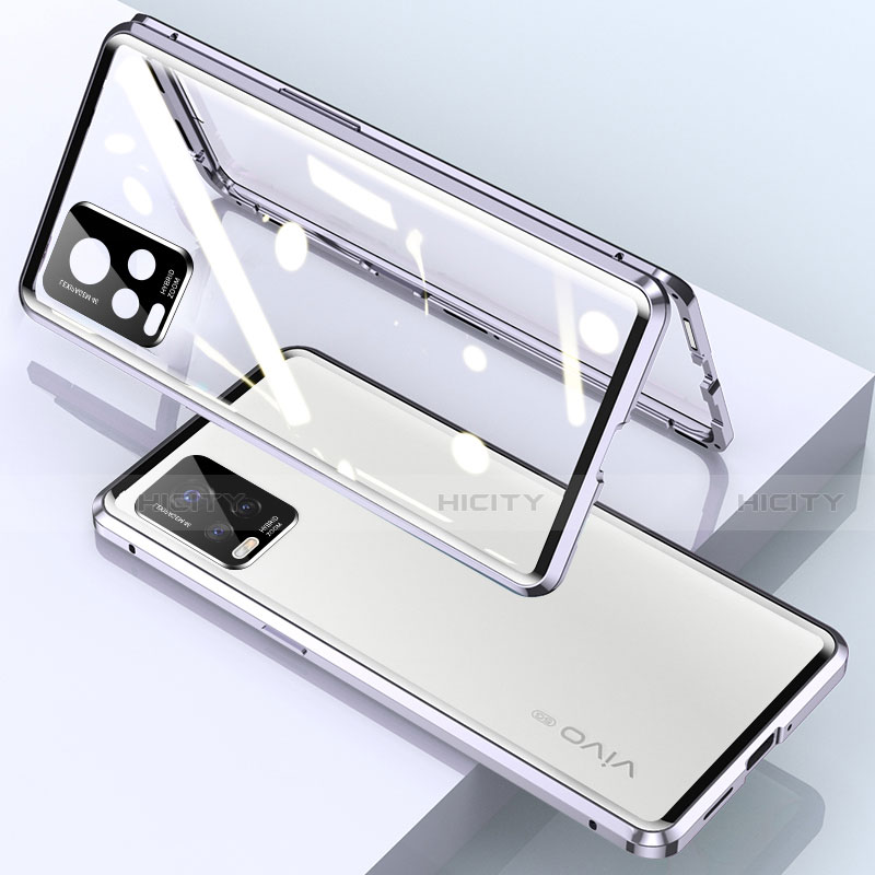 Funda Bumper Lujo Marco de Aluminio Espejo 360 Grados Carcasa para Vivo V20 Pro 5G