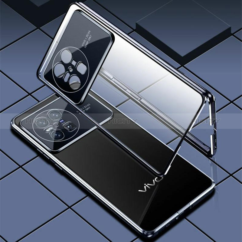 Funda Bumper Lujo Marco de Aluminio Espejo 360 Grados Carcasa para Vivo X Note