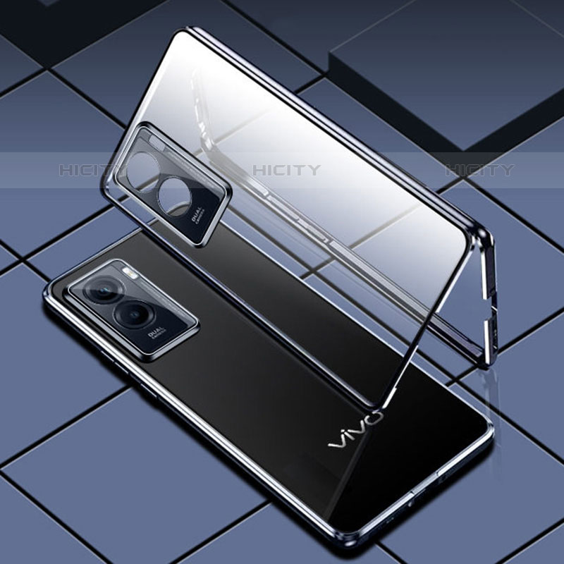 Funda Bumper Lujo Marco de Aluminio Espejo 360 Grados Carcasa para Vivo Y72t