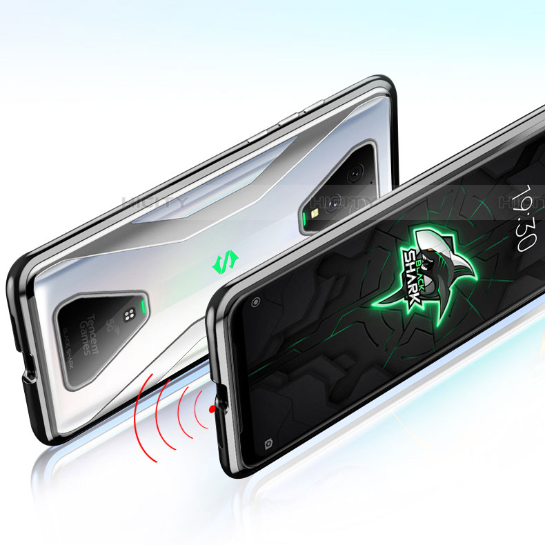 Funda Bumper Lujo Marco de Aluminio Espejo 360 Grados Carcasa para Xiaomi Black Shark 3