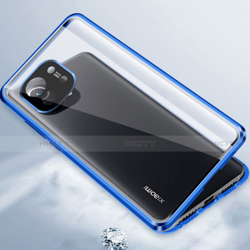 Funda Bumper Lujo Marco de Aluminio Espejo 360 Grados Carcasa para Xiaomi Mi 11 Lite 5G