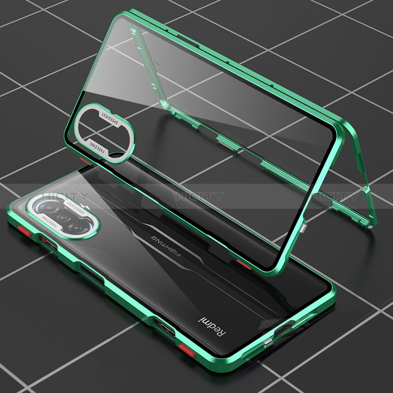 Funda Bumper Lujo Marco de Aluminio Espejo 360 Grados Carcasa para Xiaomi Poco F3 GT 5G