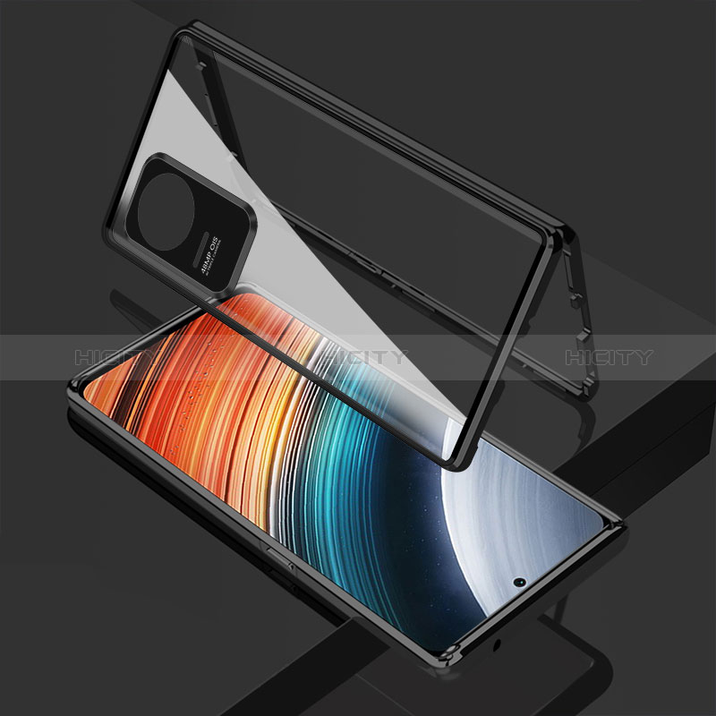 Funda Bumper Lujo Marco de Aluminio Espejo 360 Grados Carcasa para Xiaomi Poco F4 5G