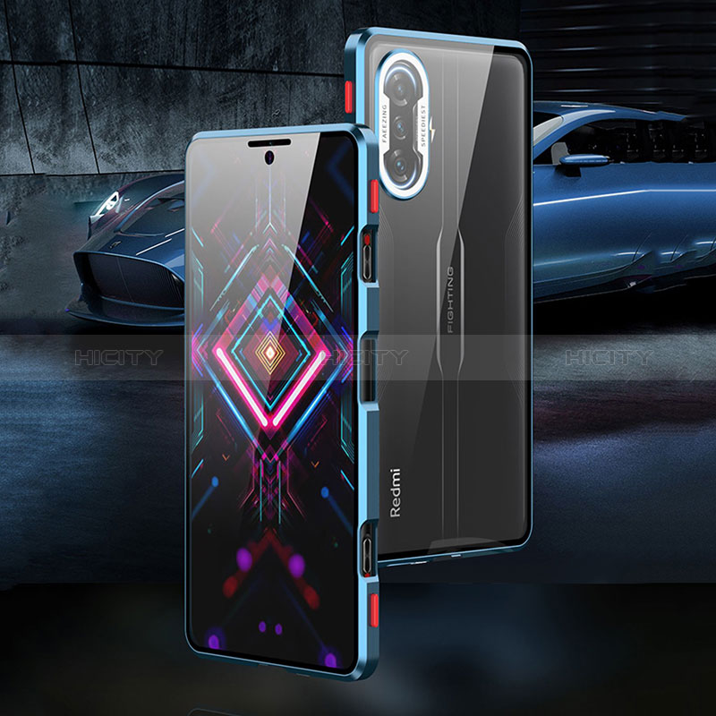 Funda Bumper Lujo Marco de Aluminio Espejo 360 Grados Carcasa para Xiaomi Redmi K40 Gaming 5G