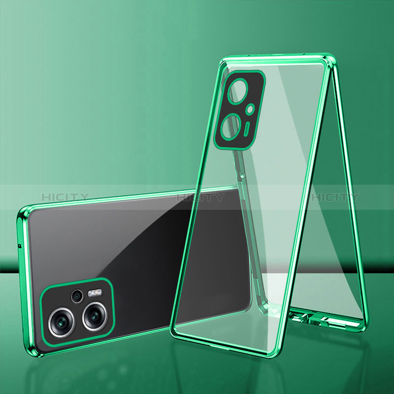 Funda Bumper Lujo Marco de Aluminio Espejo 360 Grados Carcasa para Xiaomi Redmi Note 11T Pro 5G