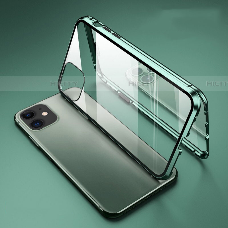 Funda Bumper Lujo Marco de Aluminio Espejo 360 Grados Carcasa T01 para Apple iPhone 11