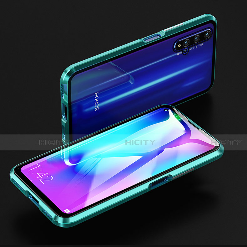 Funda Bumper Lujo Marco de Aluminio Espejo 360 Grados Carcasa T01 para Huawei Honor 20