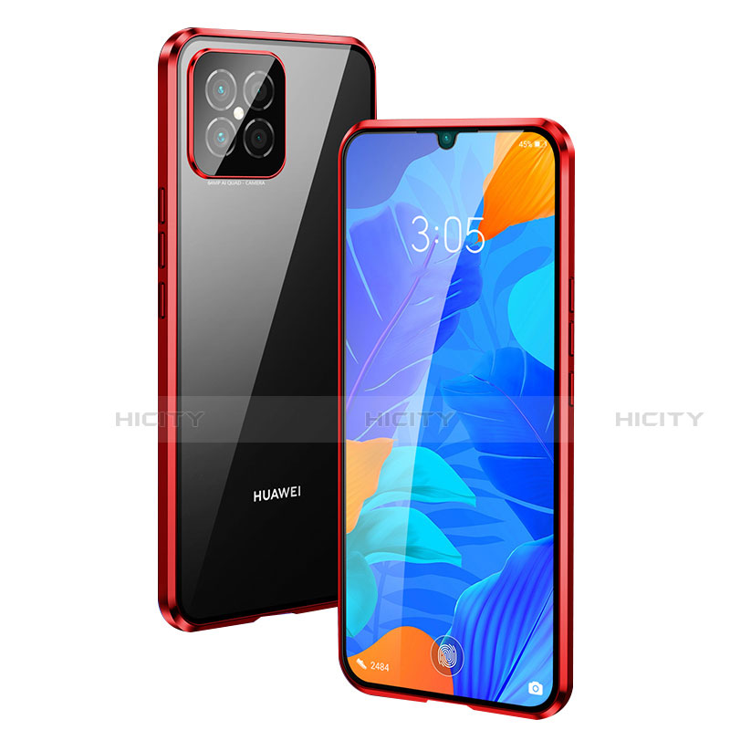 Funda Bumper Lujo Marco de Aluminio Espejo 360 Grados Carcasa T01 para Huawei Nova 8 SE 5G