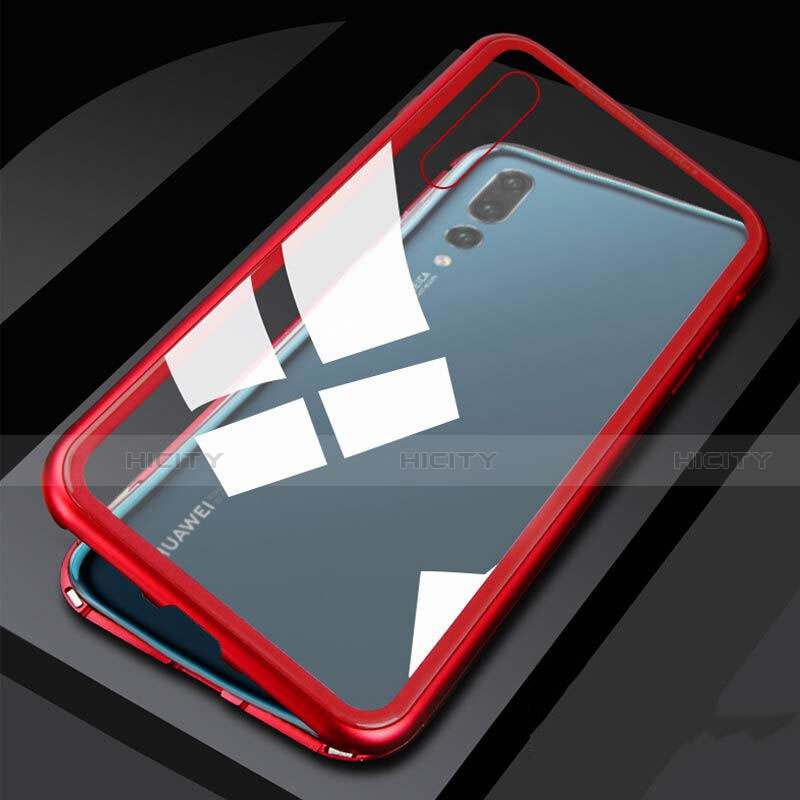 Funda Bumper Lujo Marco de Aluminio Espejo 360 Grados Carcasa T01 para Huawei P20 Pro