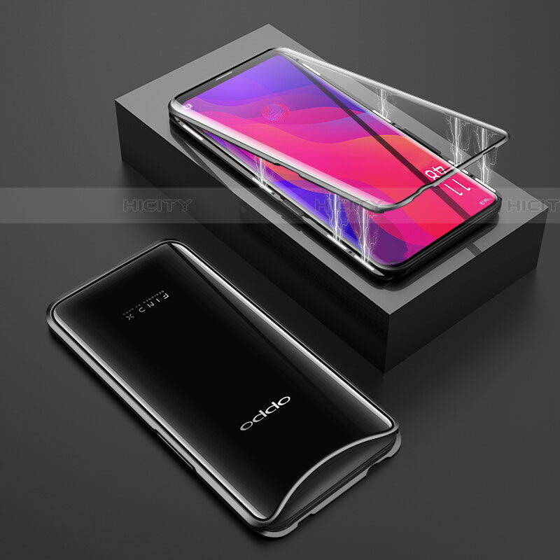 Funda Bumper Lujo Marco de Aluminio Espejo 360 Grados Carcasa T01 para Oppo Find X