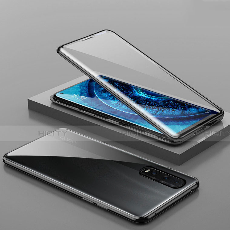 Funda Bumper Lujo Marco de Aluminio Espejo 360 Grados Carcasa T01 para Oppo Find X2