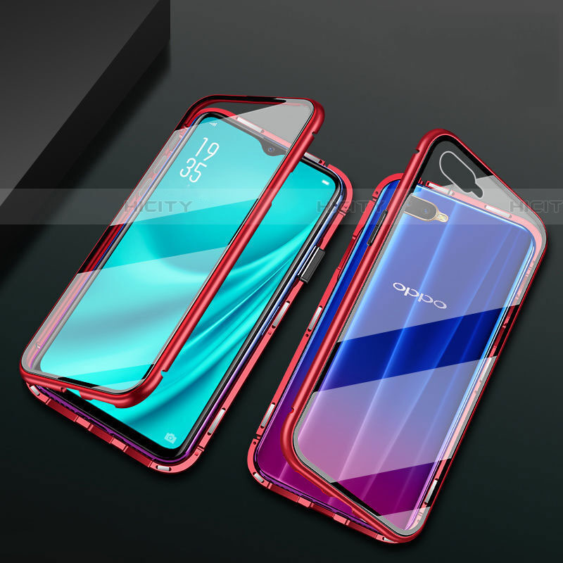 Funda Bumper Lujo Marco de Aluminio Espejo 360 Grados Carcasa T01 para Oppo R17 Neo