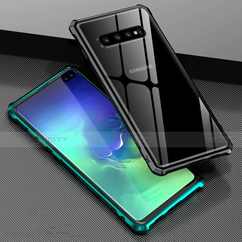 Funda Bumper Lujo Marco de Aluminio Espejo 360 Grados Carcasa T01 para Samsung Galaxy S10 Plus