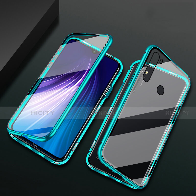 Funda Bumper Lujo Marco de Aluminio Espejo 360 Grados Carcasa T01 para Xiaomi Redmi Note 8 (2021)