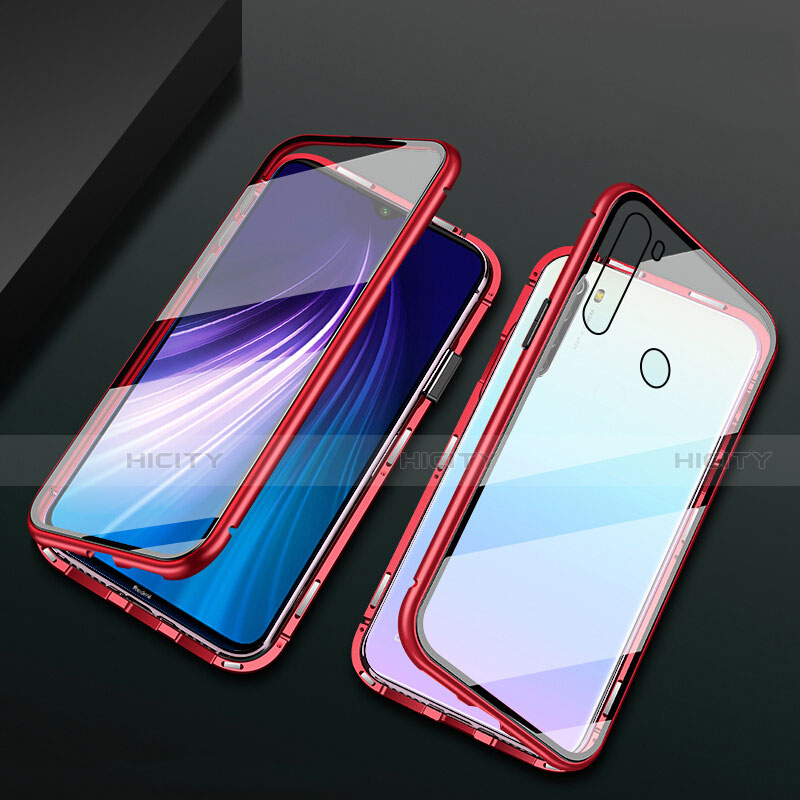 Funda Bumper Lujo Marco de Aluminio Espejo 360 Grados Carcasa T01 para Xiaomi Redmi Note 8