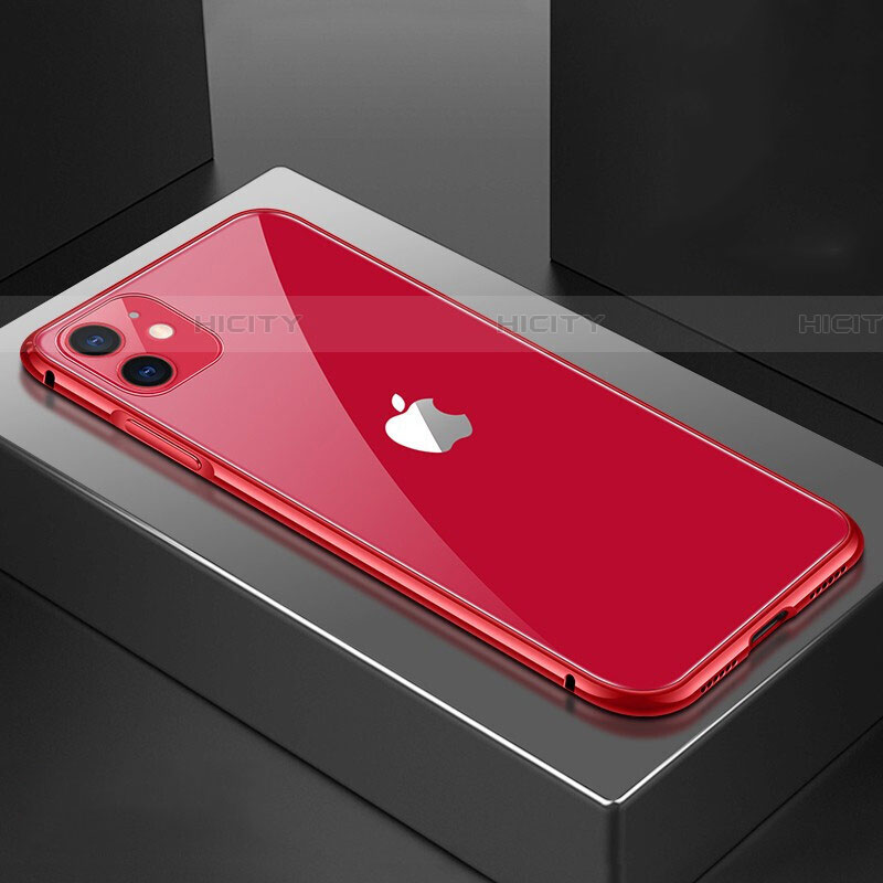 Funda Bumper Lujo Marco de Aluminio Espejo 360 Grados Carcasa T02 para Apple iPhone 11