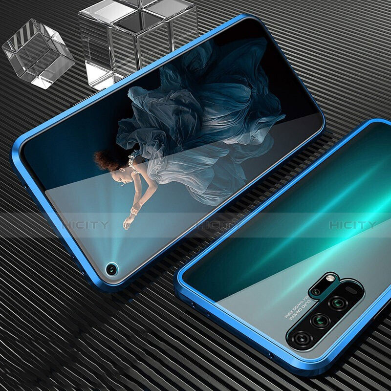 Funda Bumper Lujo Marco de Aluminio Espejo 360 Grados Carcasa T02 para Huawei Honor 20 Pro