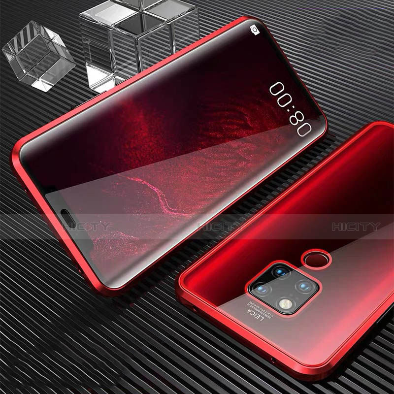 Funda Bumper Lujo Marco de Aluminio Espejo 360 Grados Carcasa T02 para Huawei Mate 20 X 5G