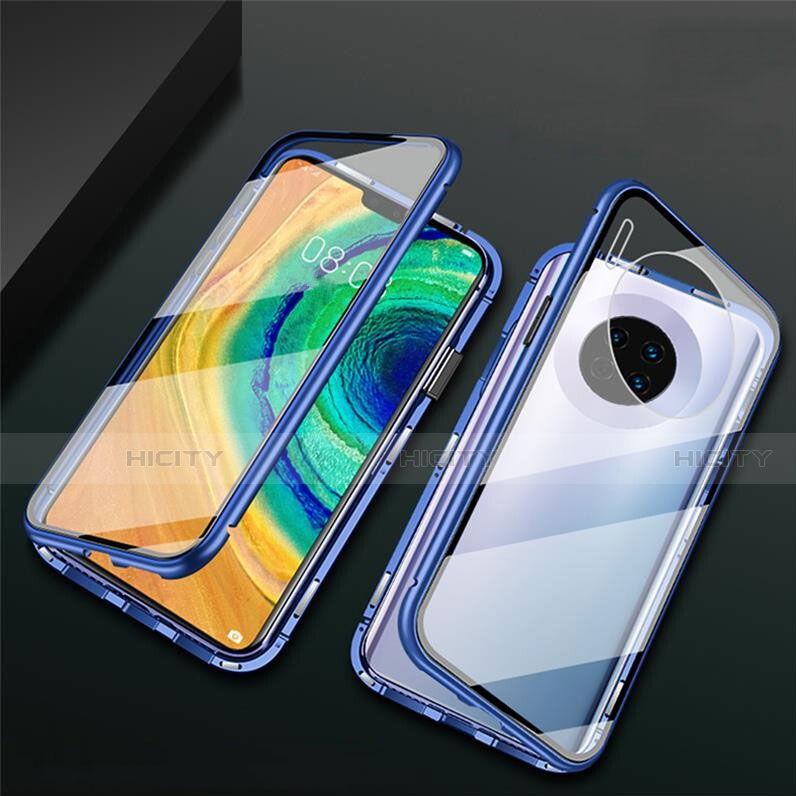 Funda Bumper Lujo Marco de Aluminio Espejo 360 Grados Carcasa T02 para Huawei Mate 30 5G