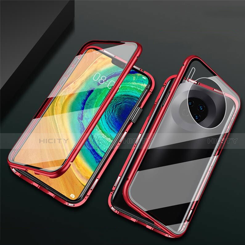 Funda Bumper Lujo Marco de Aluminio Espejo 360 Grados Carcasa T02 para Huawei Mate 30 5G