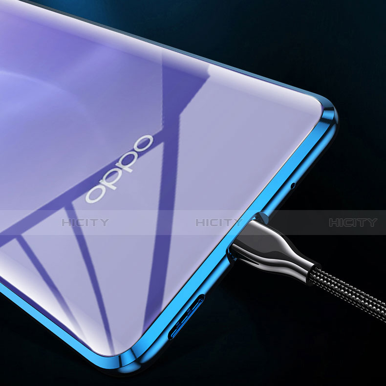 Funda Bumper Lujo Marco de Aluminio Espejo 360 Grados Carcasa T02 para Oppo Ace2