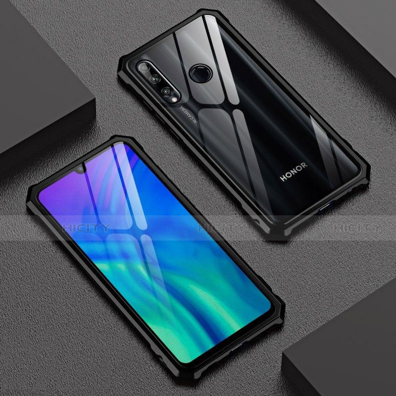 Funda Bumper Lujo Marco de Aluminio Espejo 360 Grados Carcasa T03 para Huawei Honor 20 Lite Negro