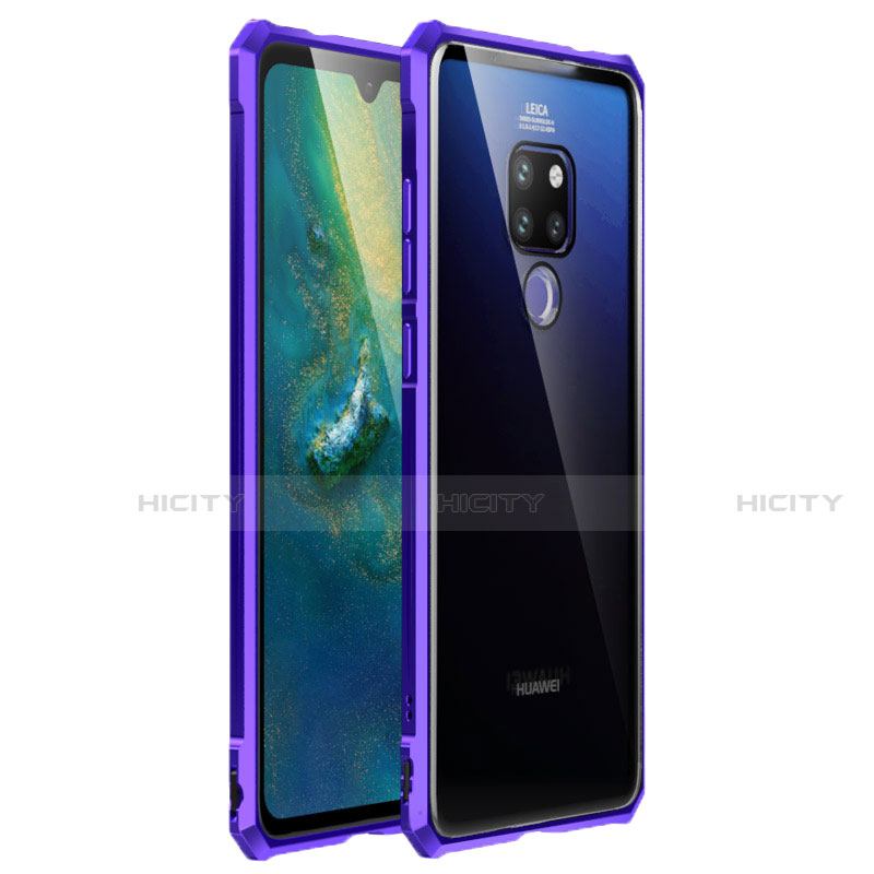 Funda Bumper Lujo Marco de Aluminio Espejo 360 Grados Carcasa T03 para Huawei Mate 20 X 5G