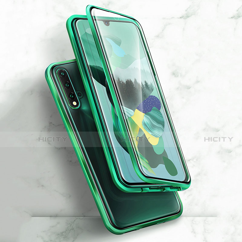 Funda Bumper Lujo Marco de Aluminio Espejo 360 Grados Carcasa T03 para Huawei Nova 5 Pro