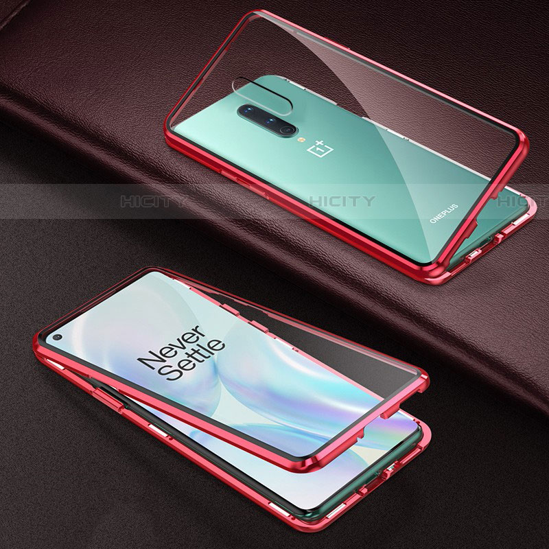 Funda Bumper Lujo Marco de Aluminio Espejo 360 Grados Carcasa T03 para OnePlus 8