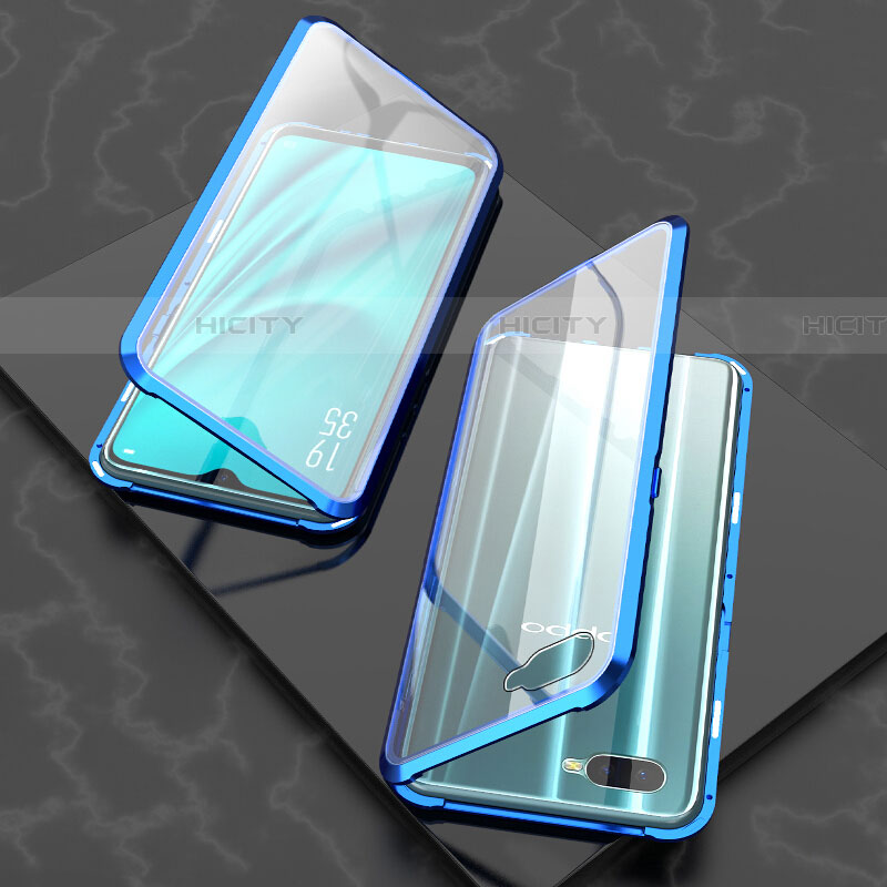 Funda Bumper Lujo Marco de Aluminio Espejo 360 Grados Carcasa T03 para Oppo R17 Neo