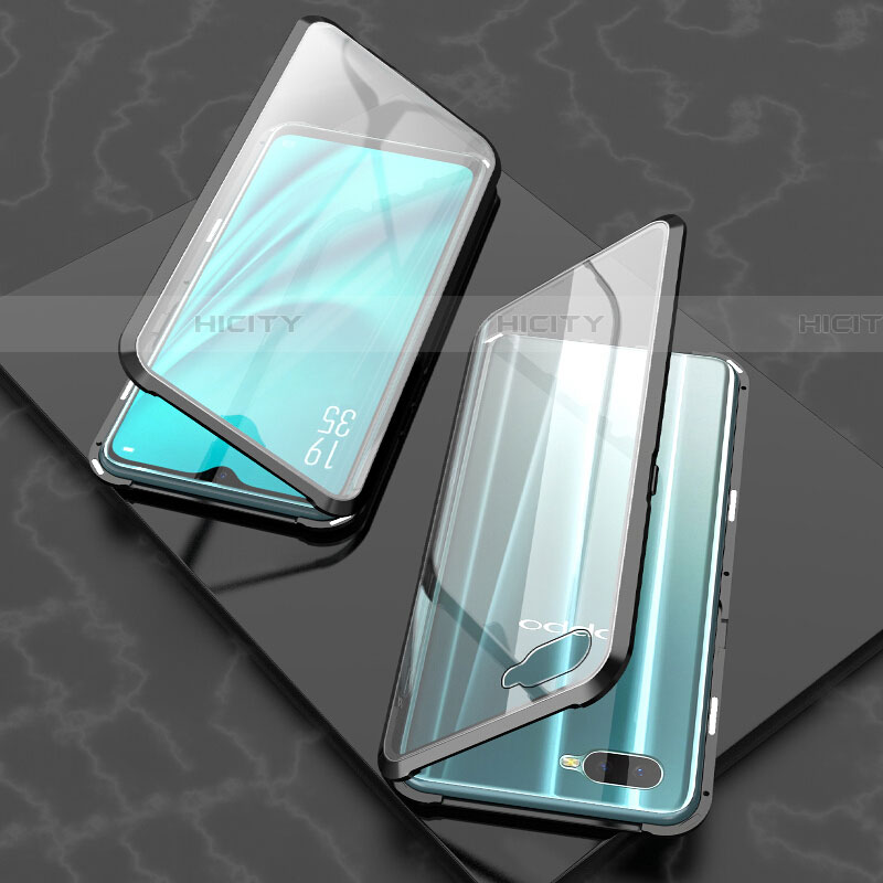 Funda Bumper Lujo Marco de Aluminio Espejo 360 Grados Carcasa T03 para Oppo RX17 Neo