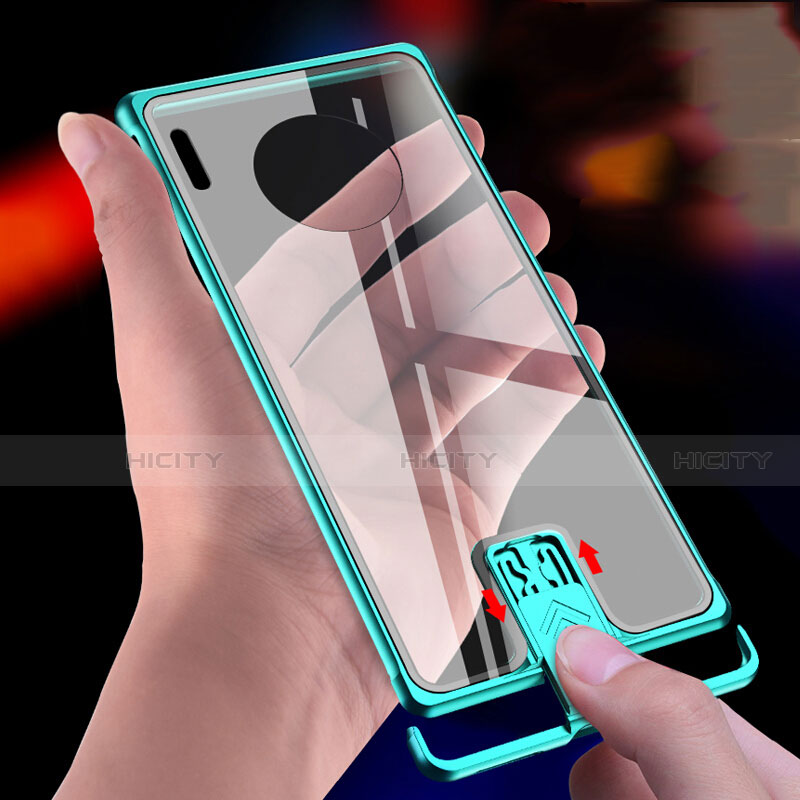 Funda Bumper Lujo Marco de Aluminio Espejo 360 Grados Carcasa T04 para Huawei Mate 30