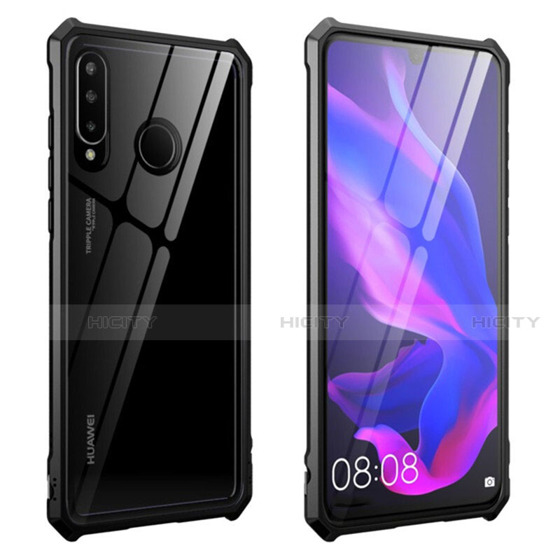 Funda Bumper Lujo Marco de Aluminio Espejo 360 Grados Carcasa T05 para Huawei Nova 4e