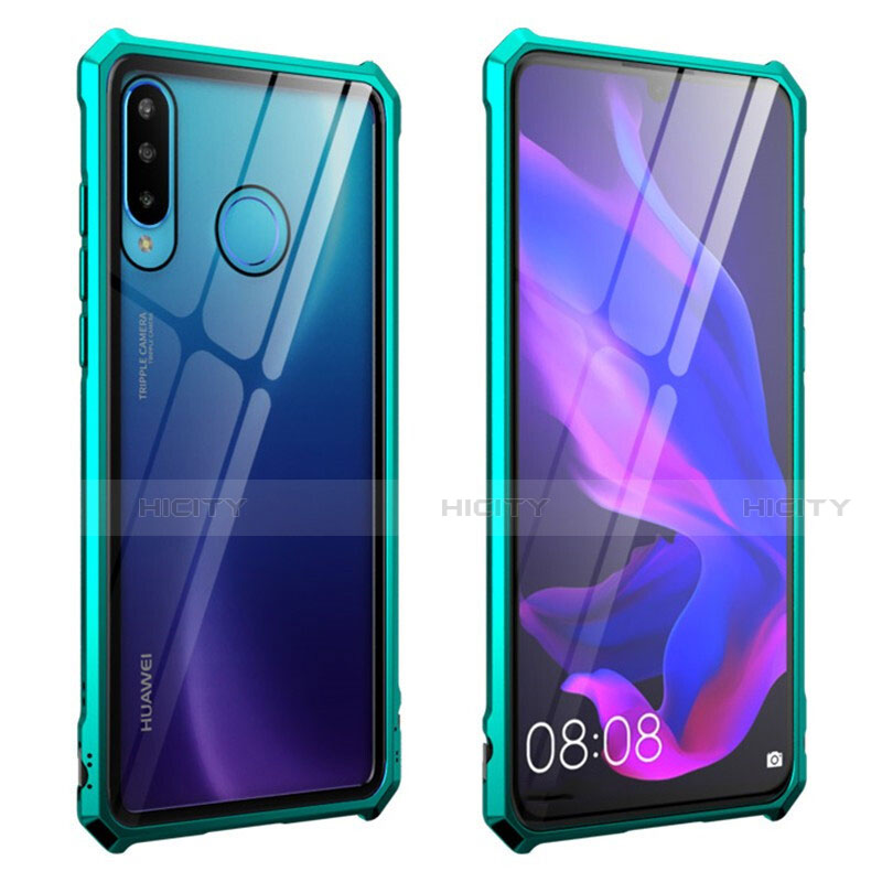 Funda Bumper Lujo Marco de Aluminio Espejo 360 Grados Carcasa T05 para Huawei Nova 4e