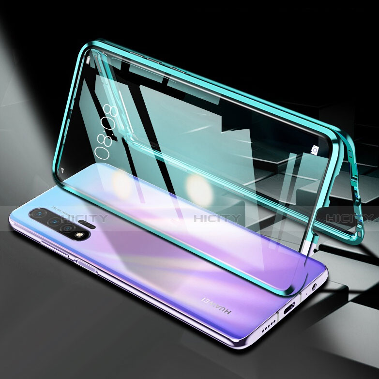 Funda Bumper Lujo Marco de Aluminio Espejo 360 Grados Carcasa T05 para Huawei Nova 6