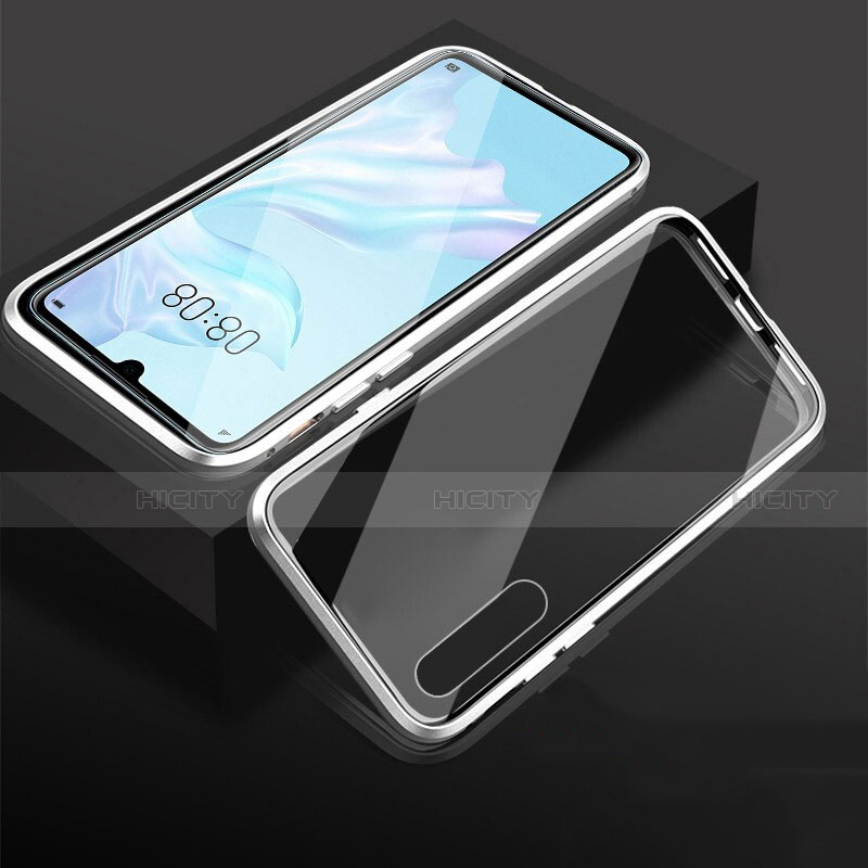 Funda Bumper Lujo Marco de Aluminio Espejo 360 Grados Carcasa T05 para Huawei P30