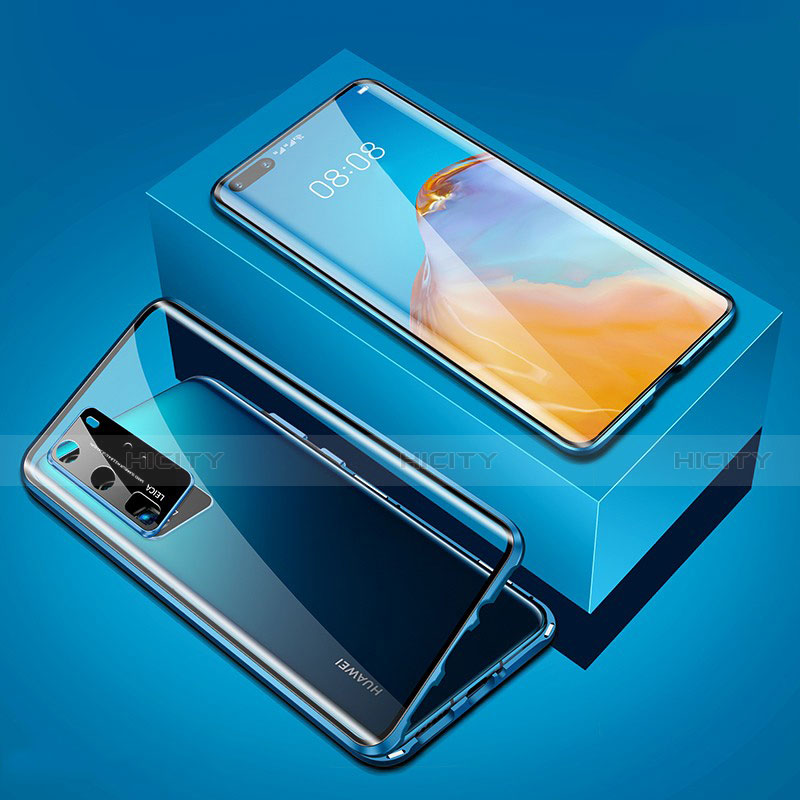 Funda Bumper Lujo Marco de Aluminio Espejo 360 Grados Carcasa T05 para Huawei P40 Pro