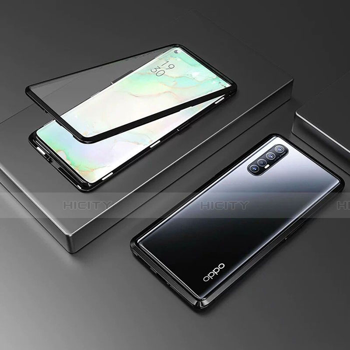 Funda Bumper Lujo Marco de Aluminio Espejo 360 Grados Carcasa T05 para Oppo Reno3 Pro