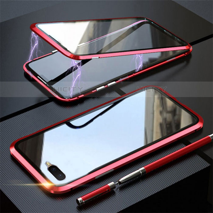 Funda Bumper Lujo Marco de Aluminio Espejo 360 Grados Carcasa T05 para Oppo RX17 Neo