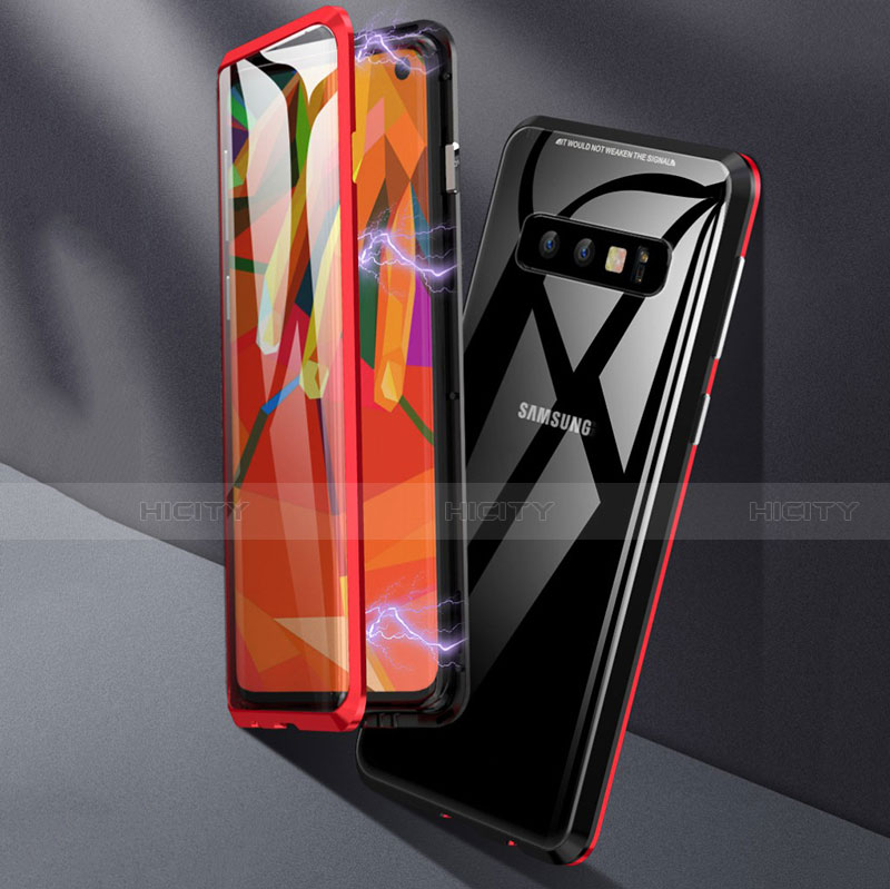 Funda Bumper Lujo Marco de Aluminio Espejo 360 Grados Carcasa T05 para Samsung Galaxy S10