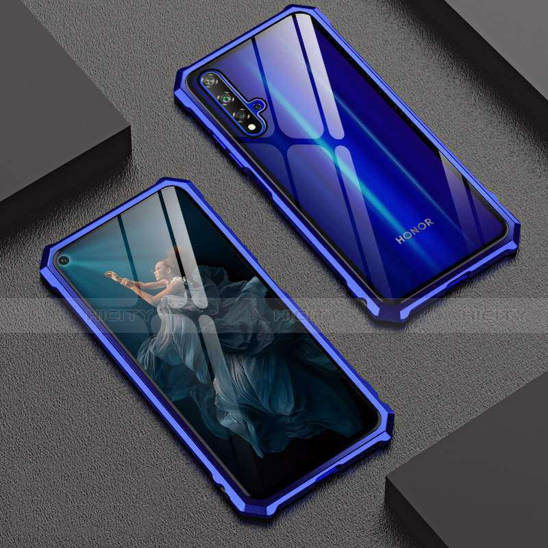 Funda Bumper Lujo Marco de Aluminio Espejo 360 Grados Carcasa T06 para Huawei Honor 20S